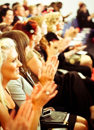 The audience congratulates the winners- Photo by Chloe LeKeux @ Camera Shy